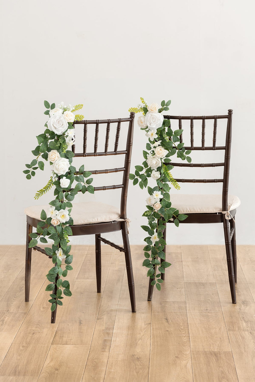 Wedding Hanging Chair Back Decoration in White & Sage