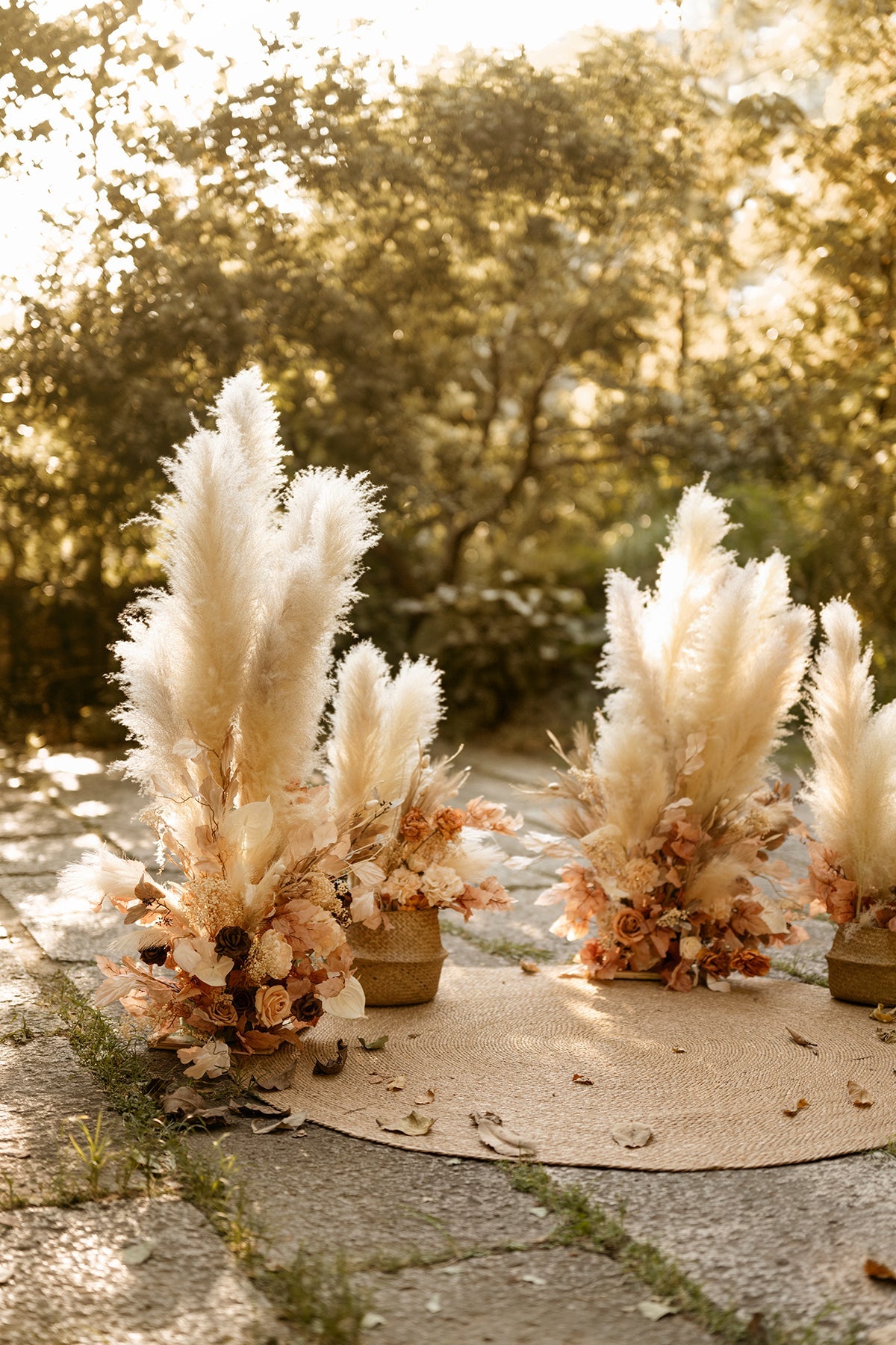 DIY Designer Flower Boxes in Rust & Sepia