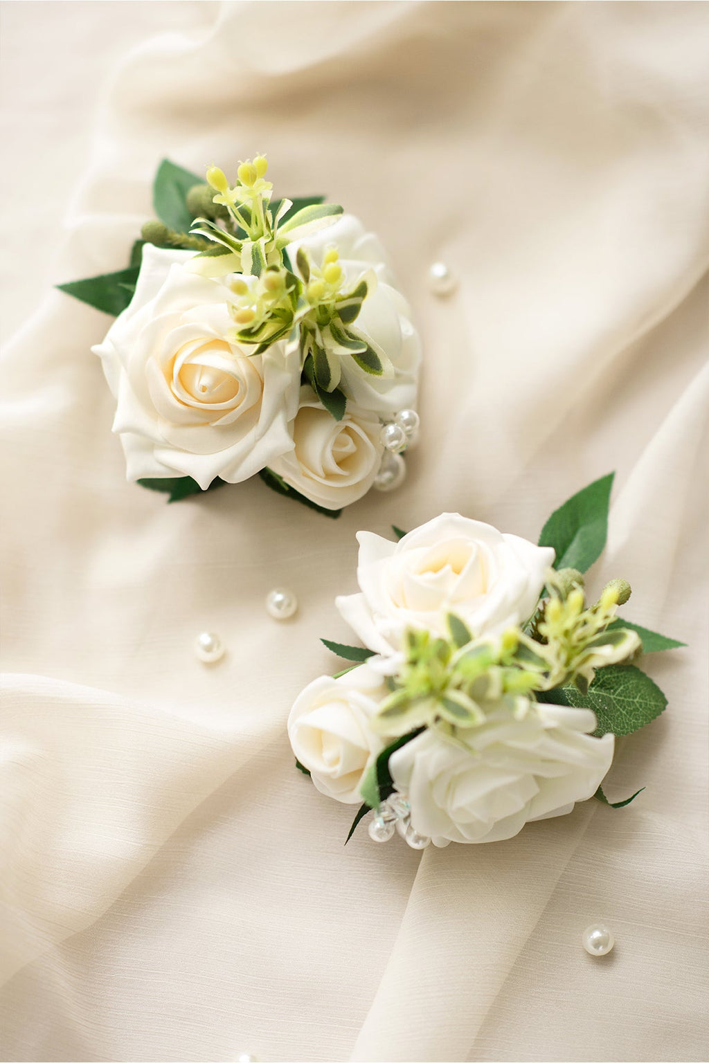 Additional Flower Decorations in White & Sage