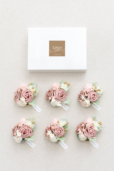 Bridal Flowers in Dusty Rose & Cream