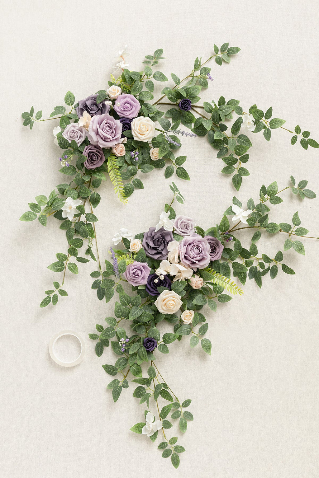 Sweetheart Table Floral Swags in Lilac & Gold