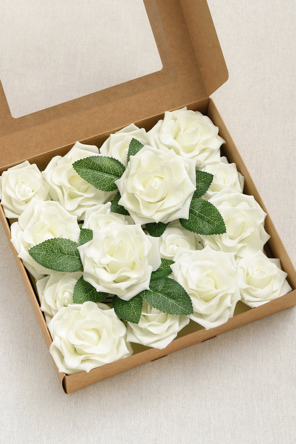 3.5" Foam Avalanche Rose with Stem - 3 Colors