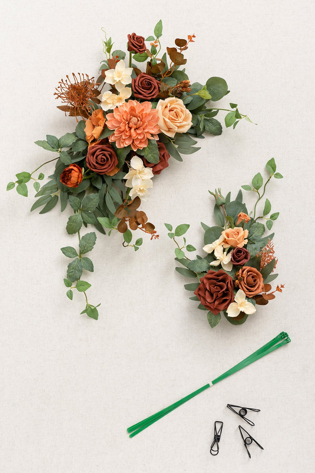 Combo Set Flower Sign Decor in Sunset Terracotta