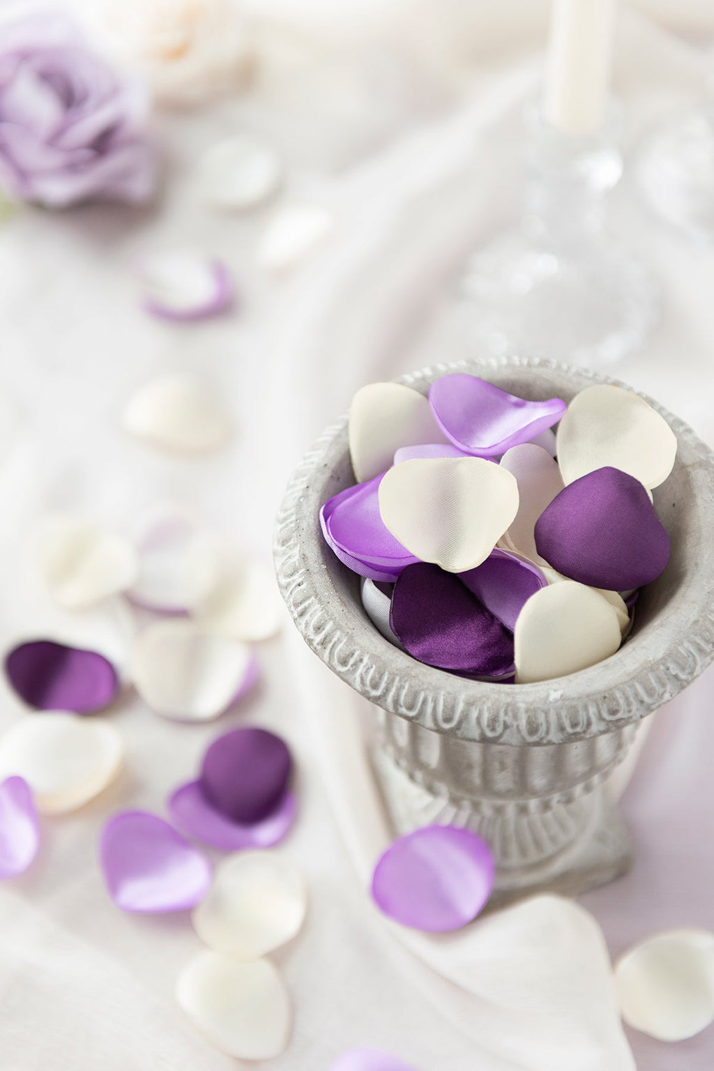 Additional Flower Decorations in Lilac & Gold