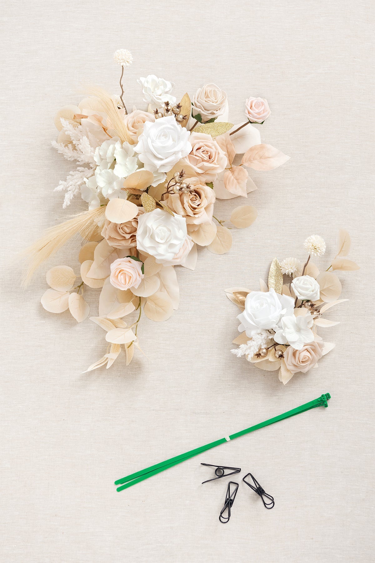 Combo Set Flower Sign Decorin White & Beige