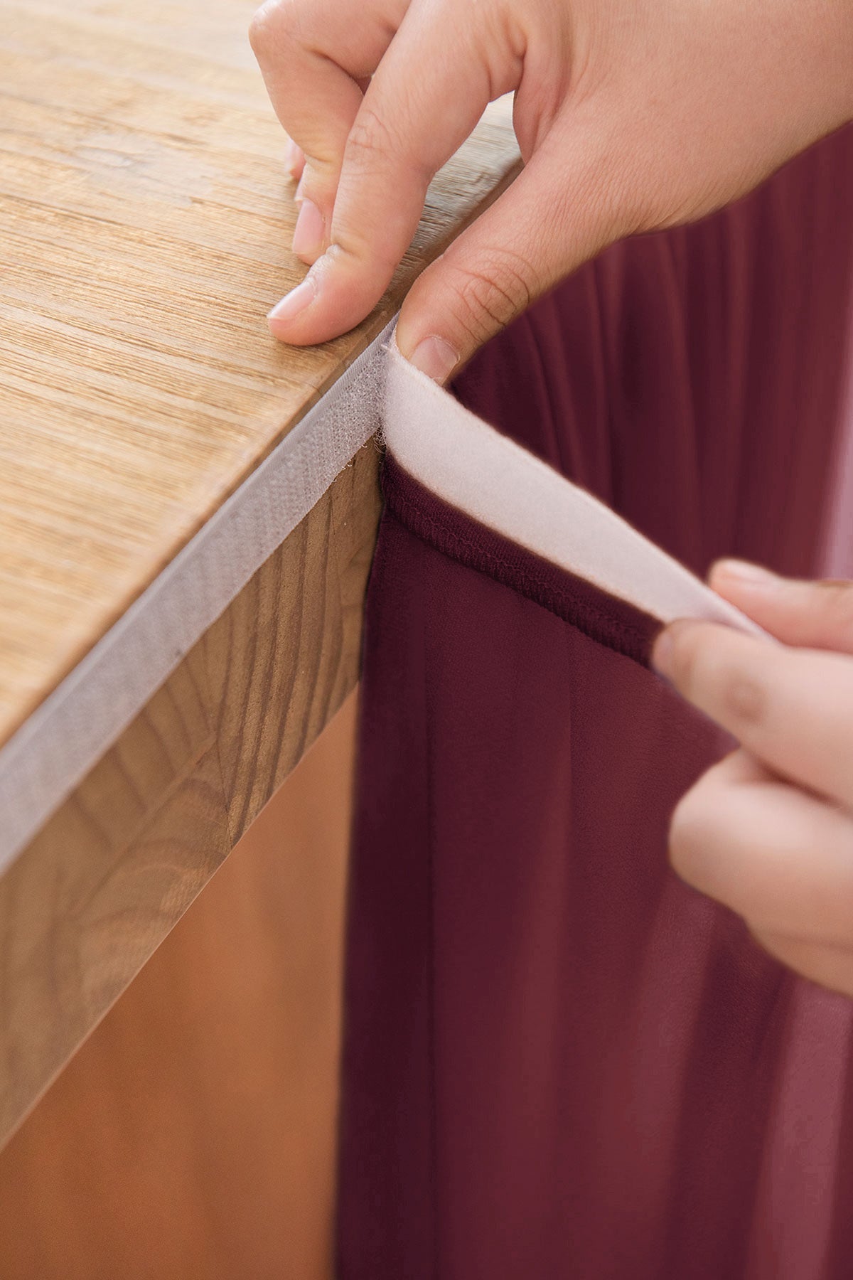 Table Linens in Romantic Marsala