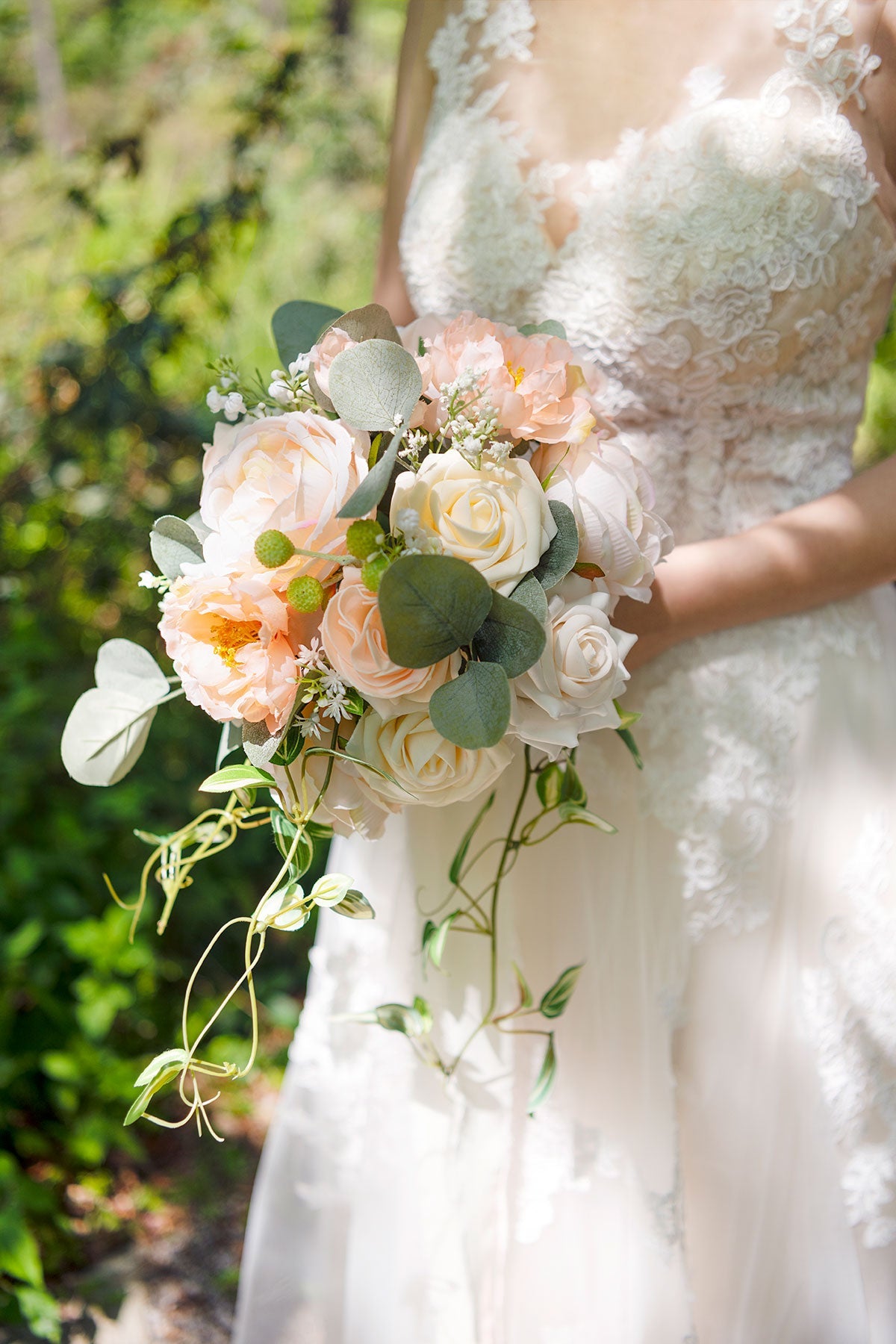 DIY Supporting Flower Boxes in Blush & Cream