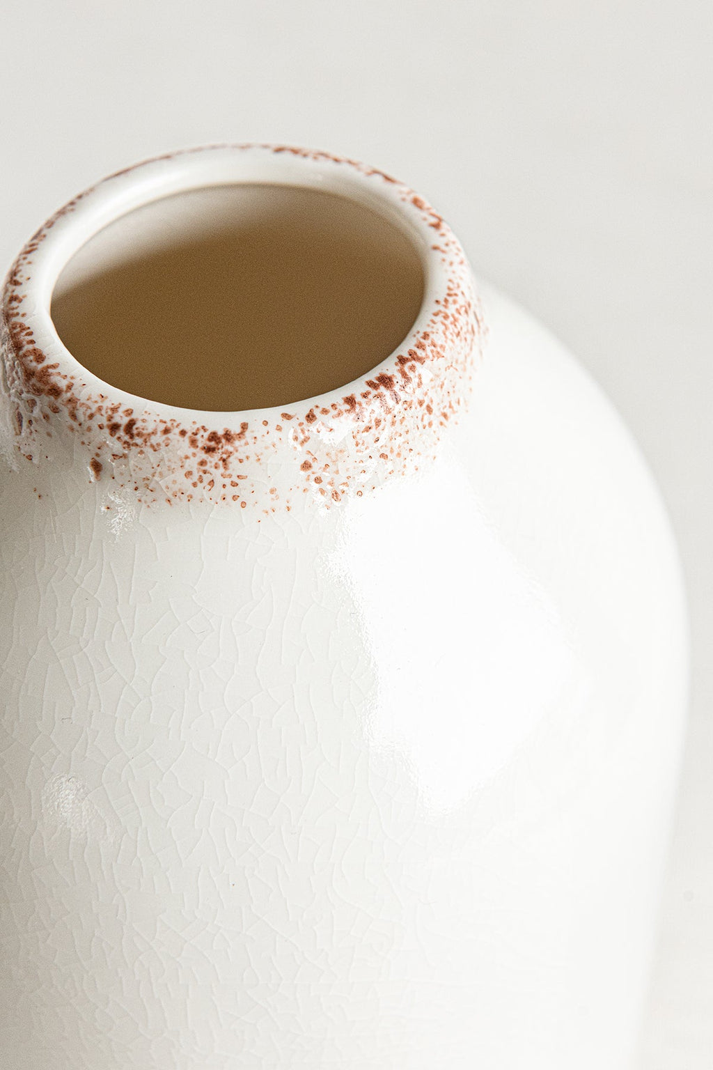 Cracked Ice Glaze Ceramic Vase - 2 Styles | CLEARANCE
