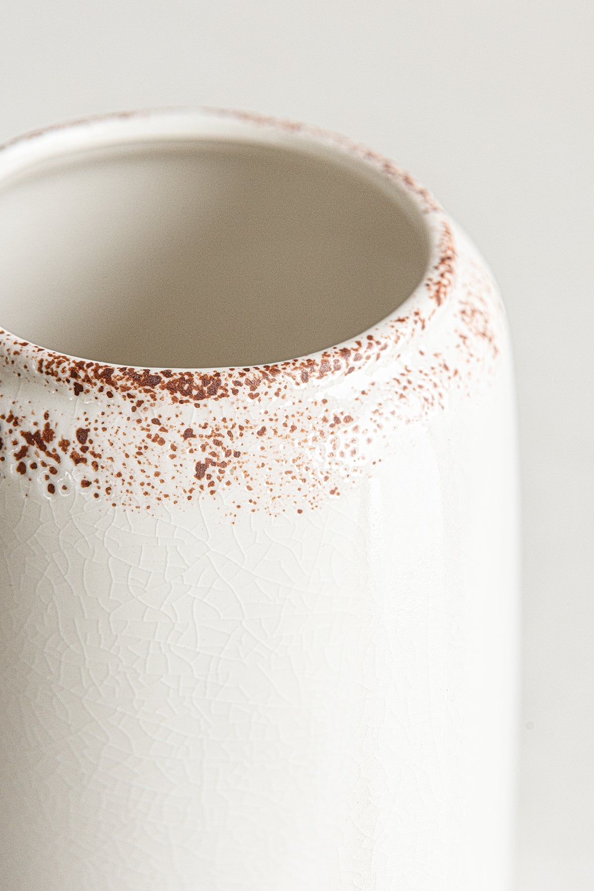 Cracked Ice Glaze Ceramic Vase - 2 Styles | CLEARANCE