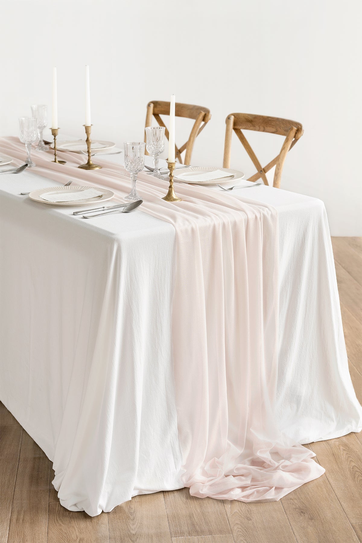 Romantic Sheer Table Runner 29 w x 10ft/14ft - 15 Colors
