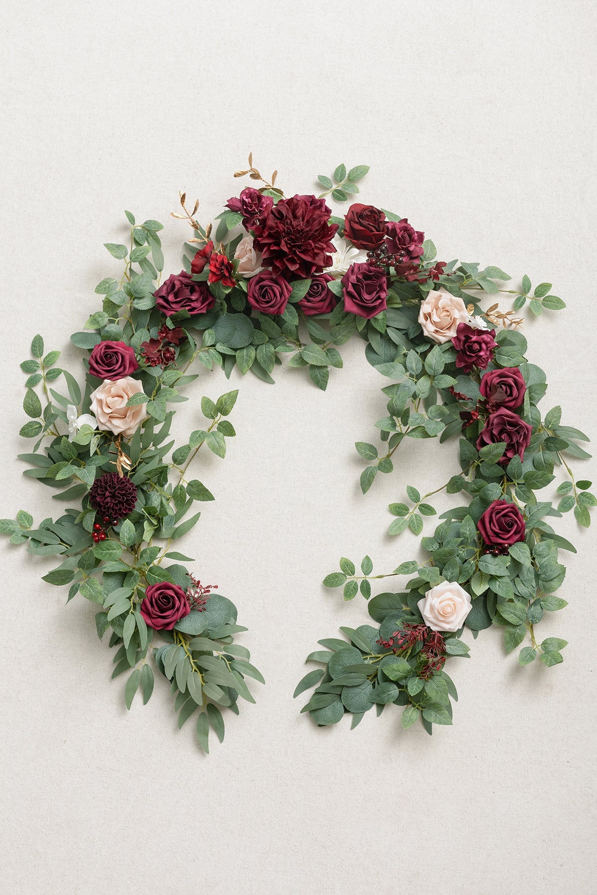 6ft Flower Garland in Romantic Marsala