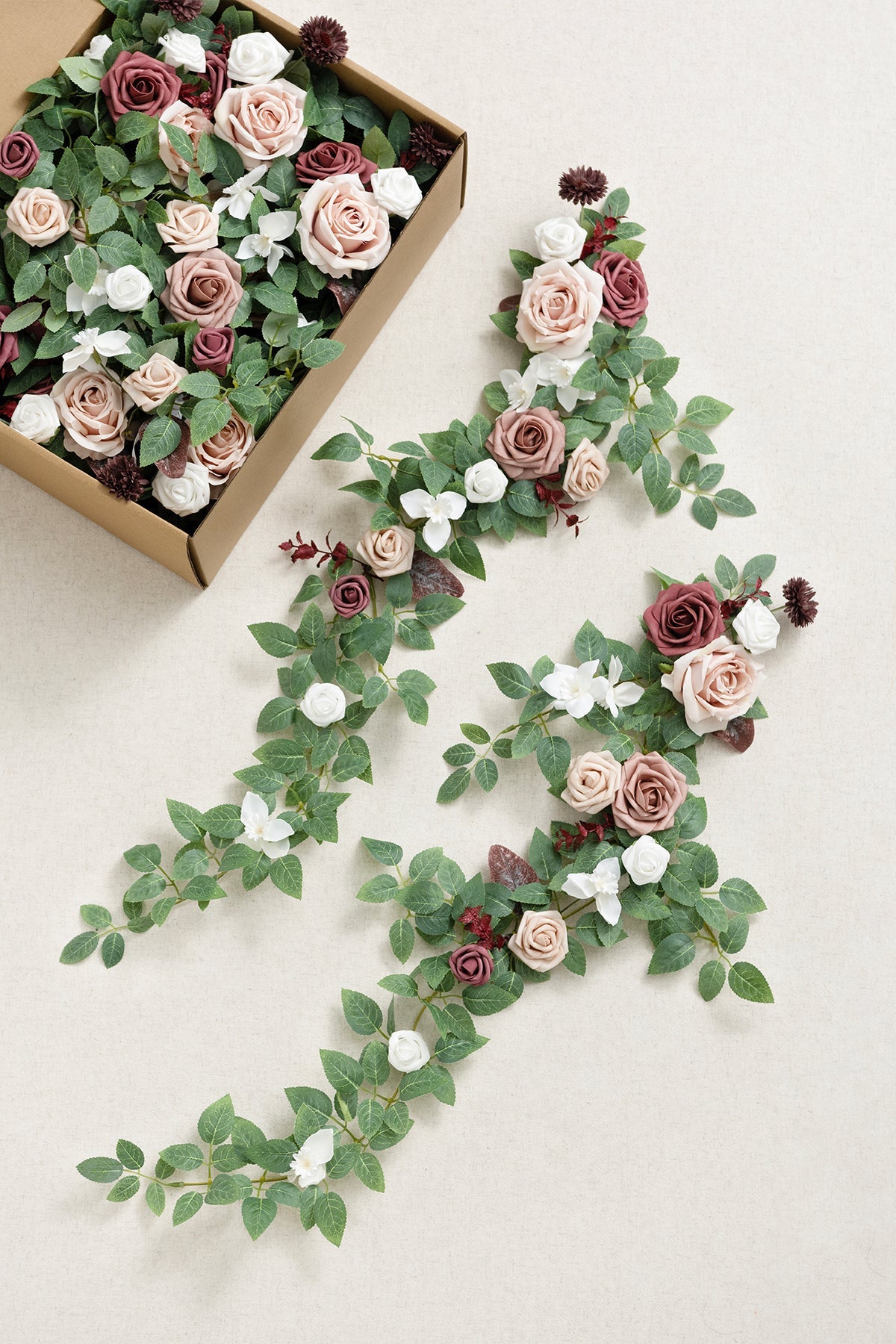 Wedding Hanging Chair Back Decoration in Dusty Rose & Mauve