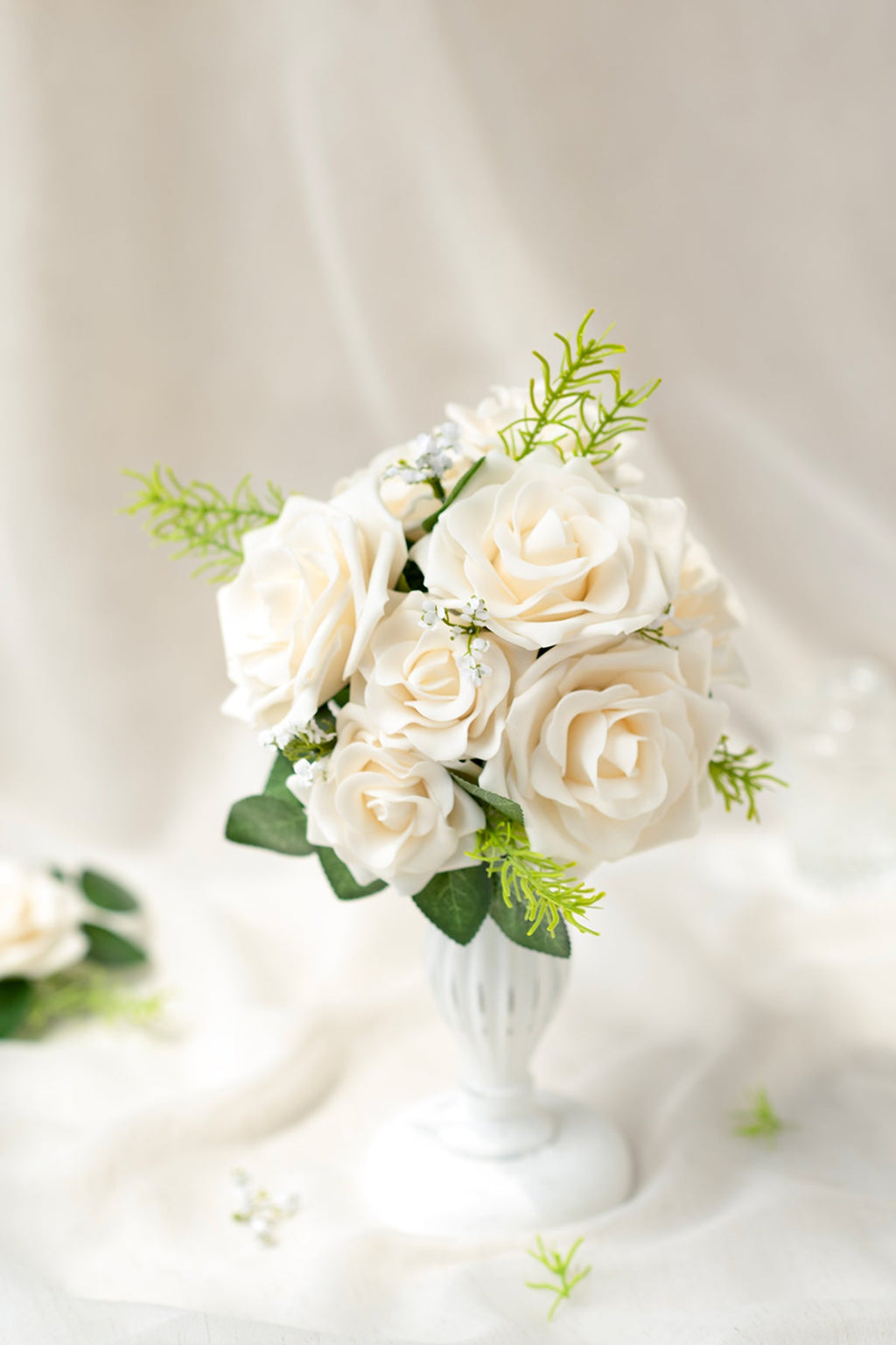 2.5” & 3.5" Mixed Foam Avalanche Rose with Stem - 2 Colors | Clearance