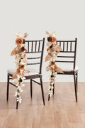 Wedding Hanging Chair Back Decoration in Rust & Sepia | Clearance