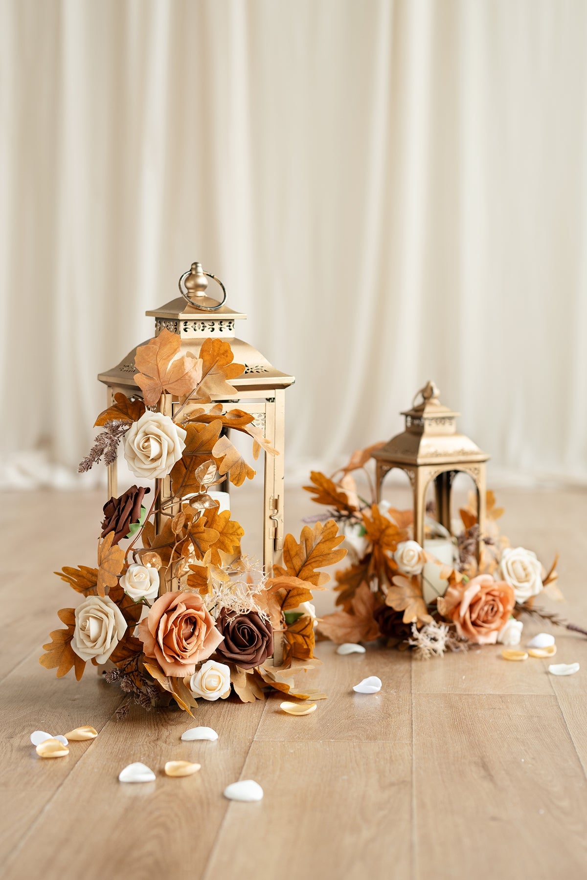 2ft Flower Garlands in Rust & Sepia | Clearance