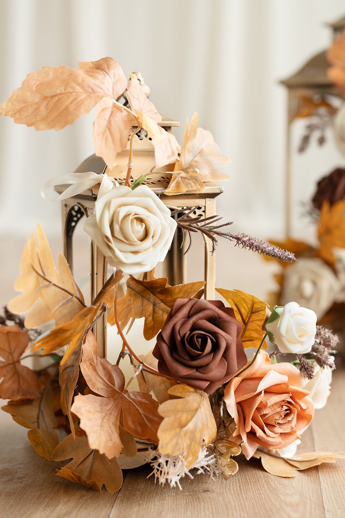 2ft Flower Garlands in Rust & Sepia | Clearance