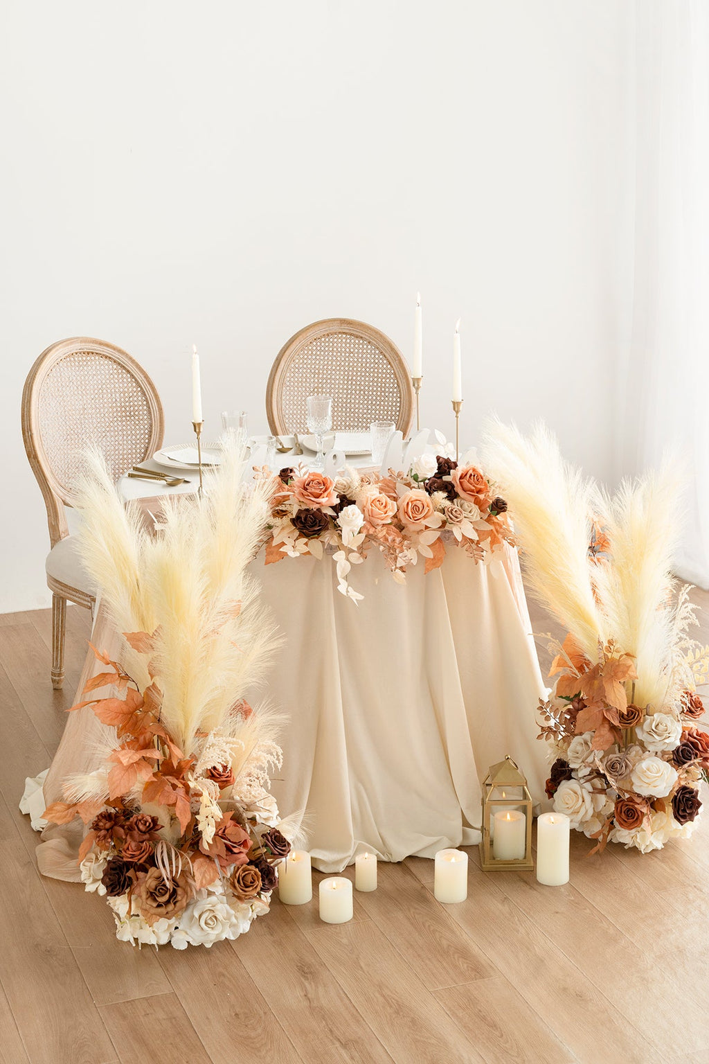Altar Decor Free-Standing Flowers in Rust & Sepia