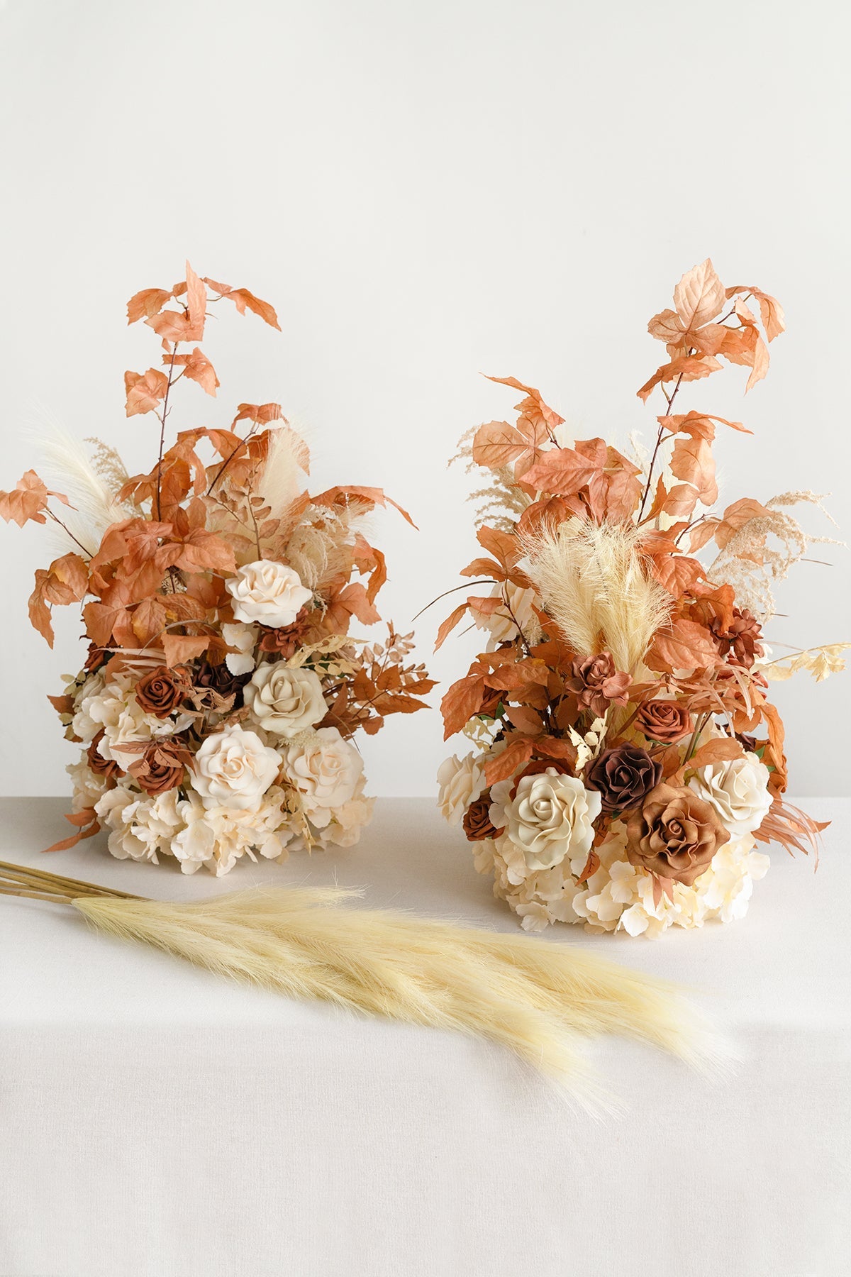 Altar Decor Free-Standing Flowers in Rust & Sepia