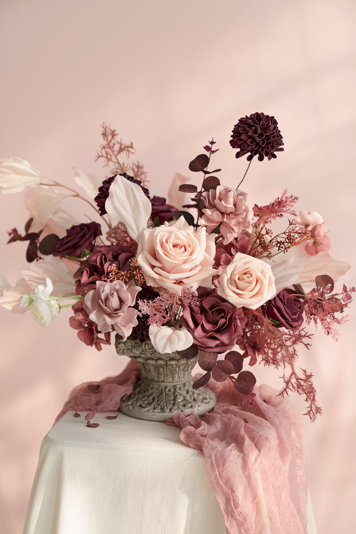 DIY Kits For Centerpieces in Red Colors
