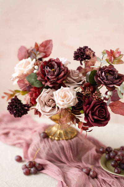 DIY Kits For Centerpieces in Red Colors