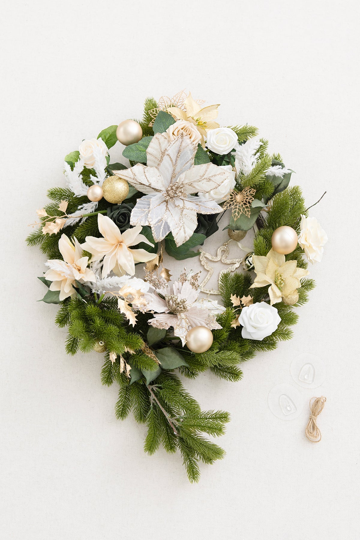 Christmas Wreath in Champagne Christmas