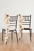 Wedding Hanging Chair Back Decoration in White & Beige