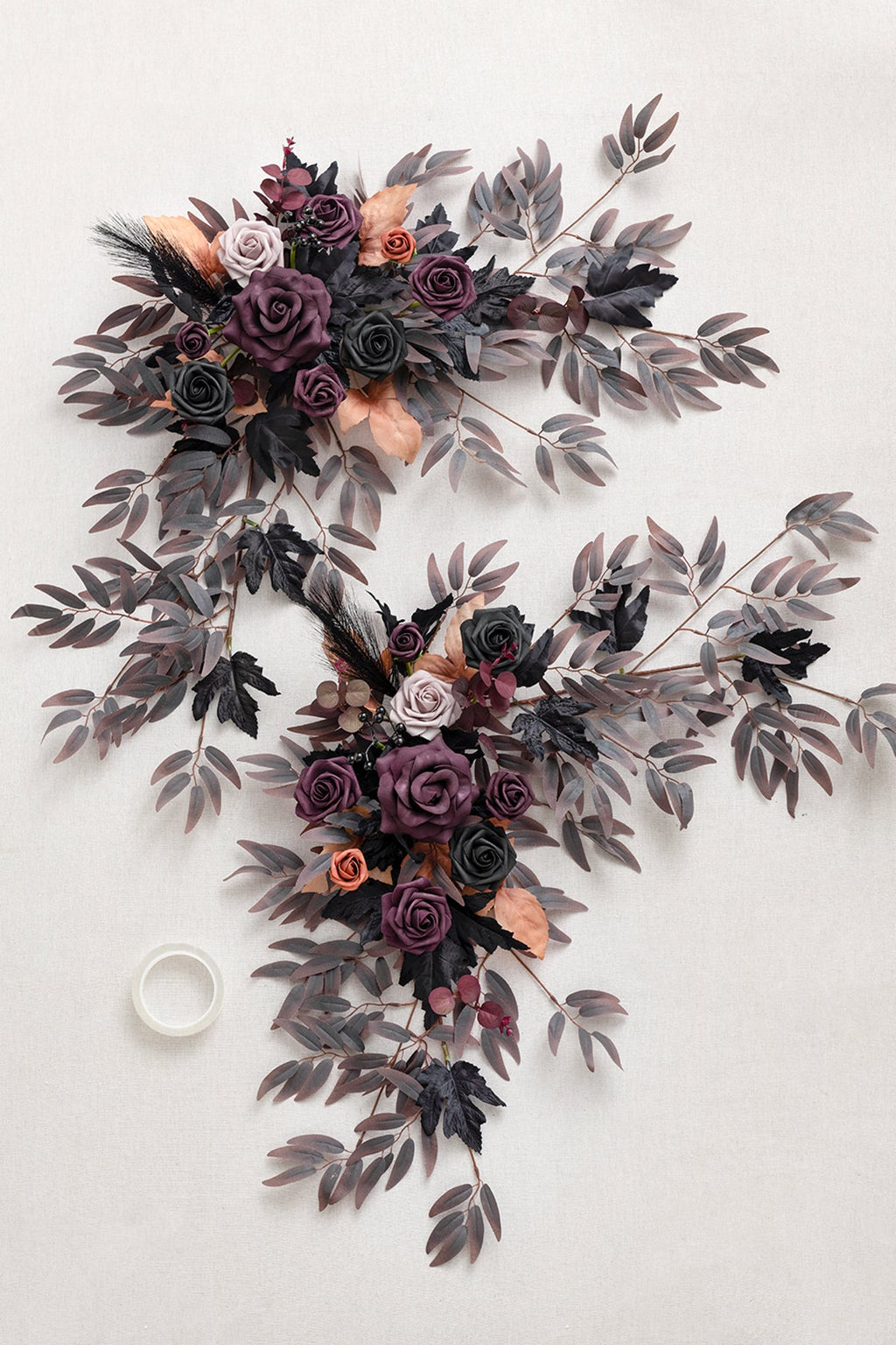 Sweetheart Table Floral Swags in Twilight Purple & Harvest Orange | Clearance