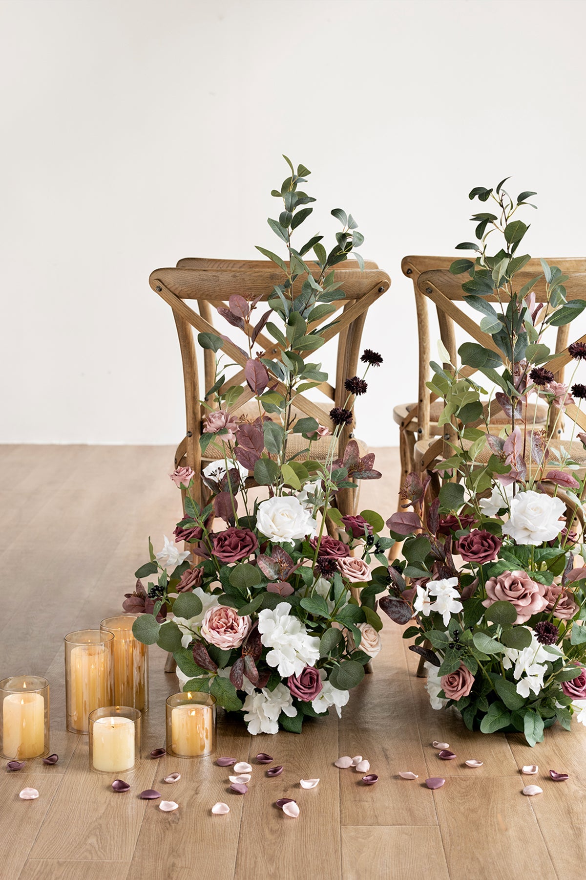 Altar Decor Free-Standing Flowers in Dusty Rose & Mauve | Clearance
