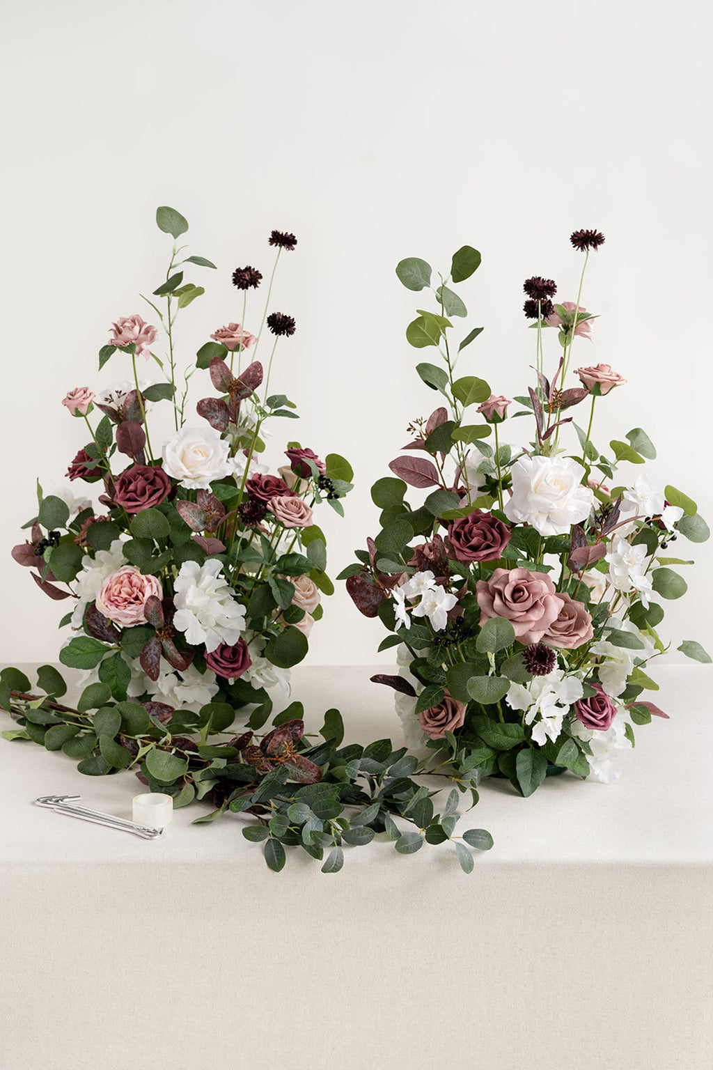 Altar Decor Free-Standing Flowers in Dusty Rose & Mauve | Clearance