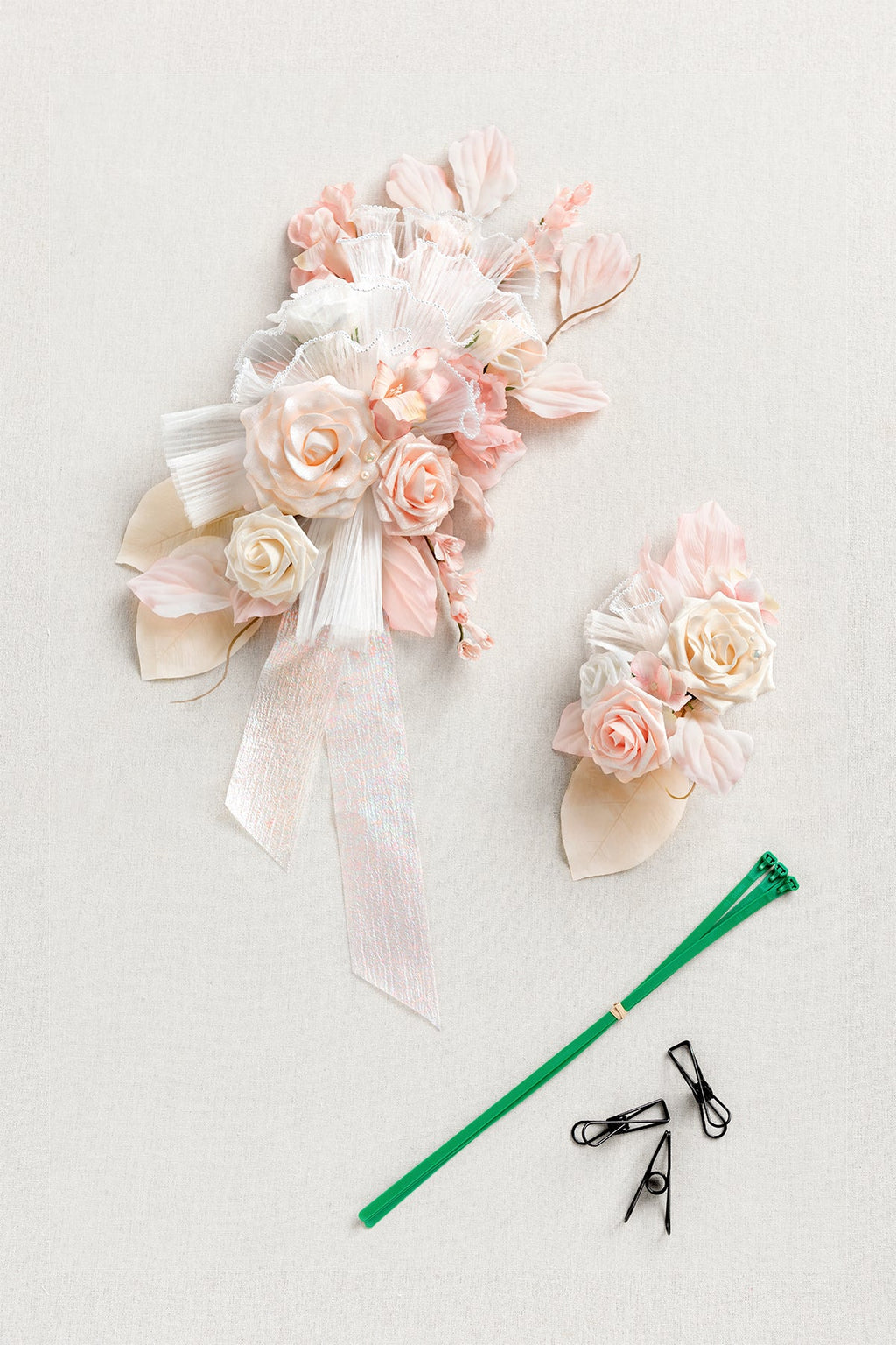Combo Set Flower Sign Decor in Glowing Blush & Pearl | Clearance