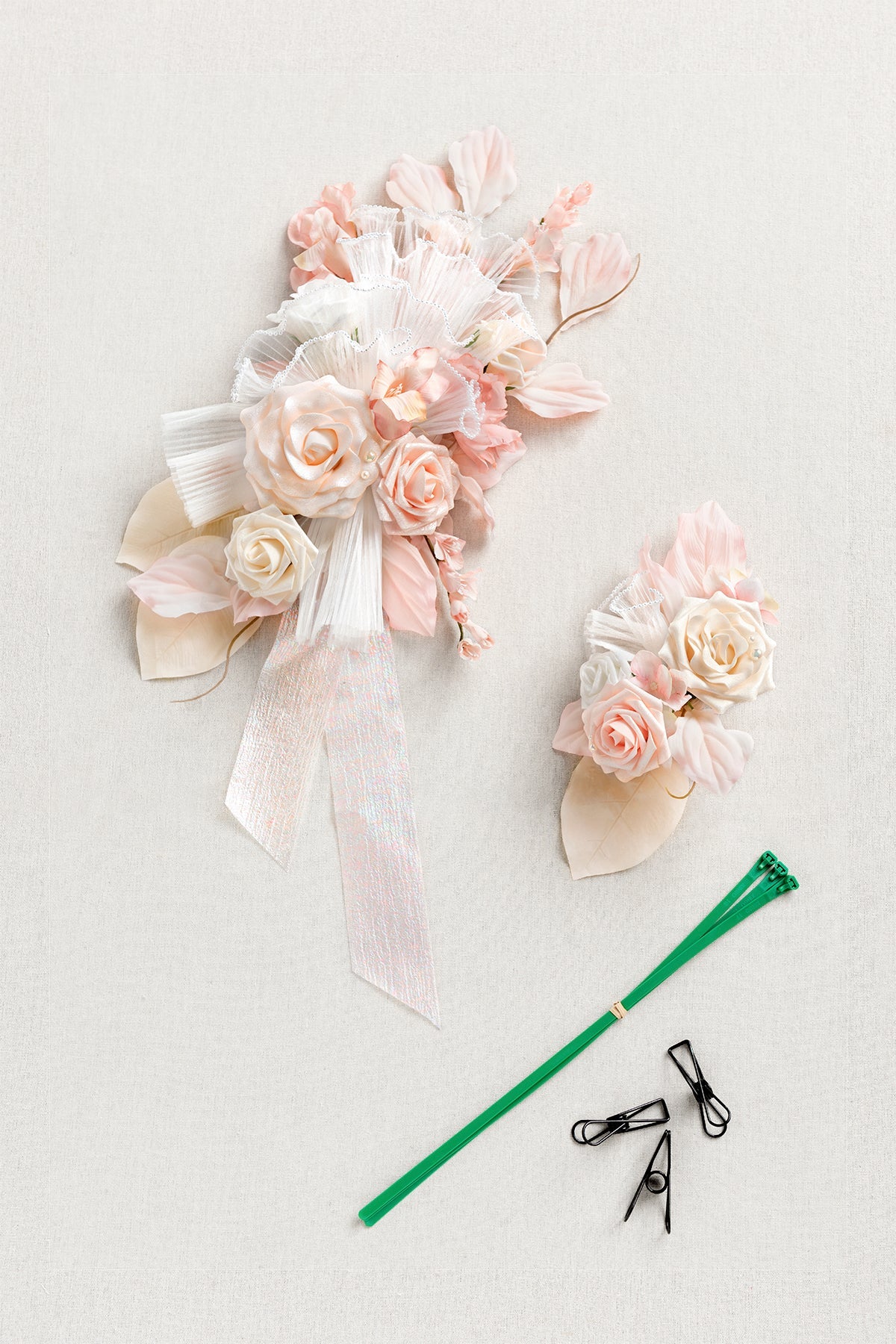 Combo Set Flower Sign Decor in Glowing Blush & Pearl | Clearance