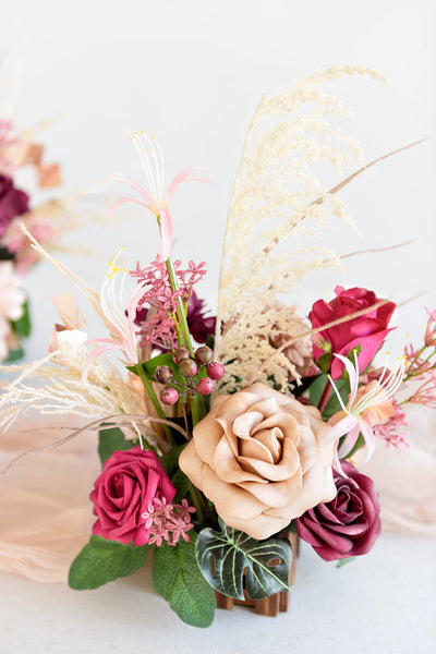 Centerpiece Flower Arrangements in Valentine Magenta | Clearance