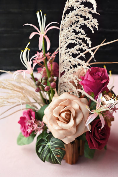 Centerpiece Flower Arrangements in Valentine Magenta | Clearance