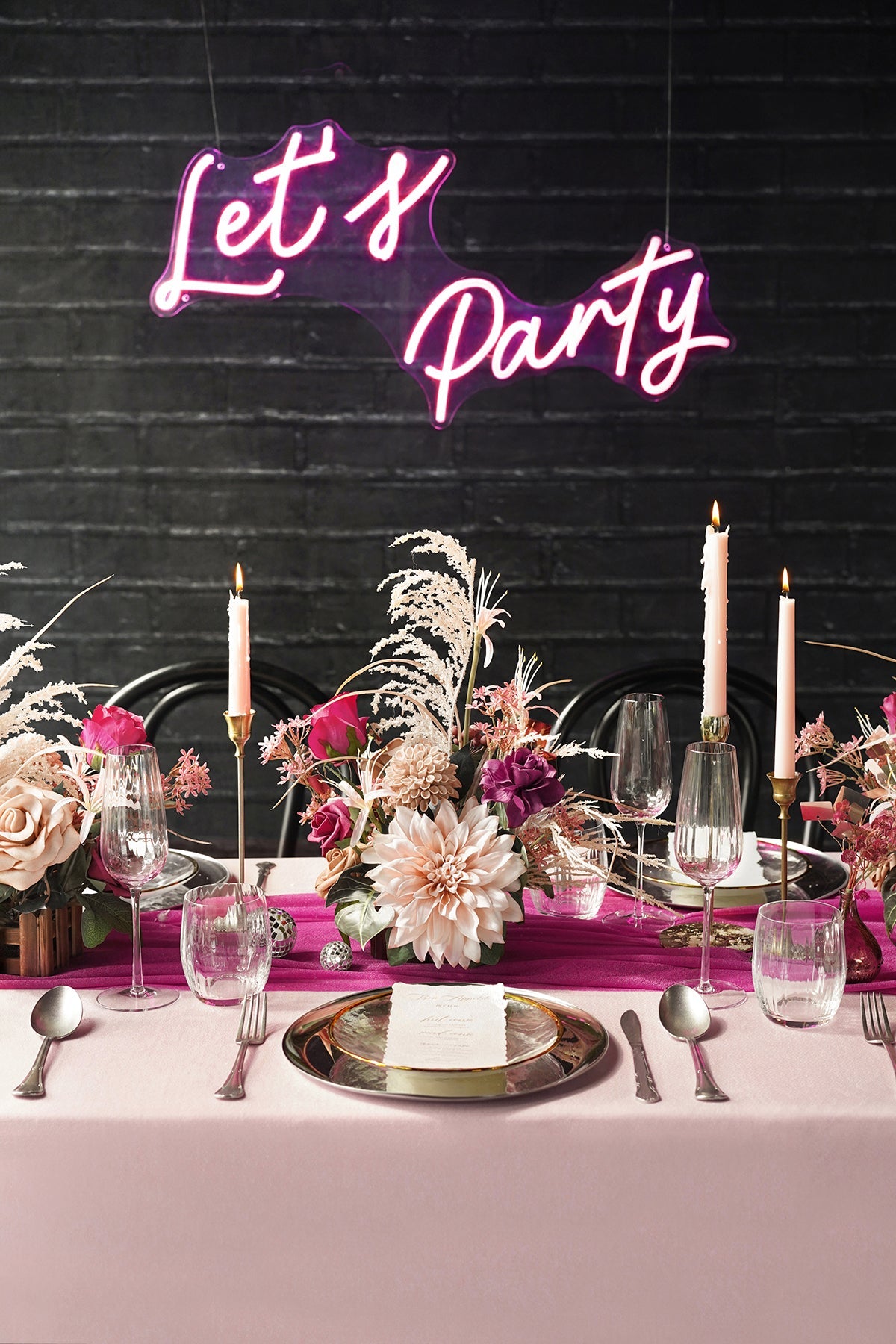 Centerpiece Flower Arrangements in Valentine Magenta | Clearance