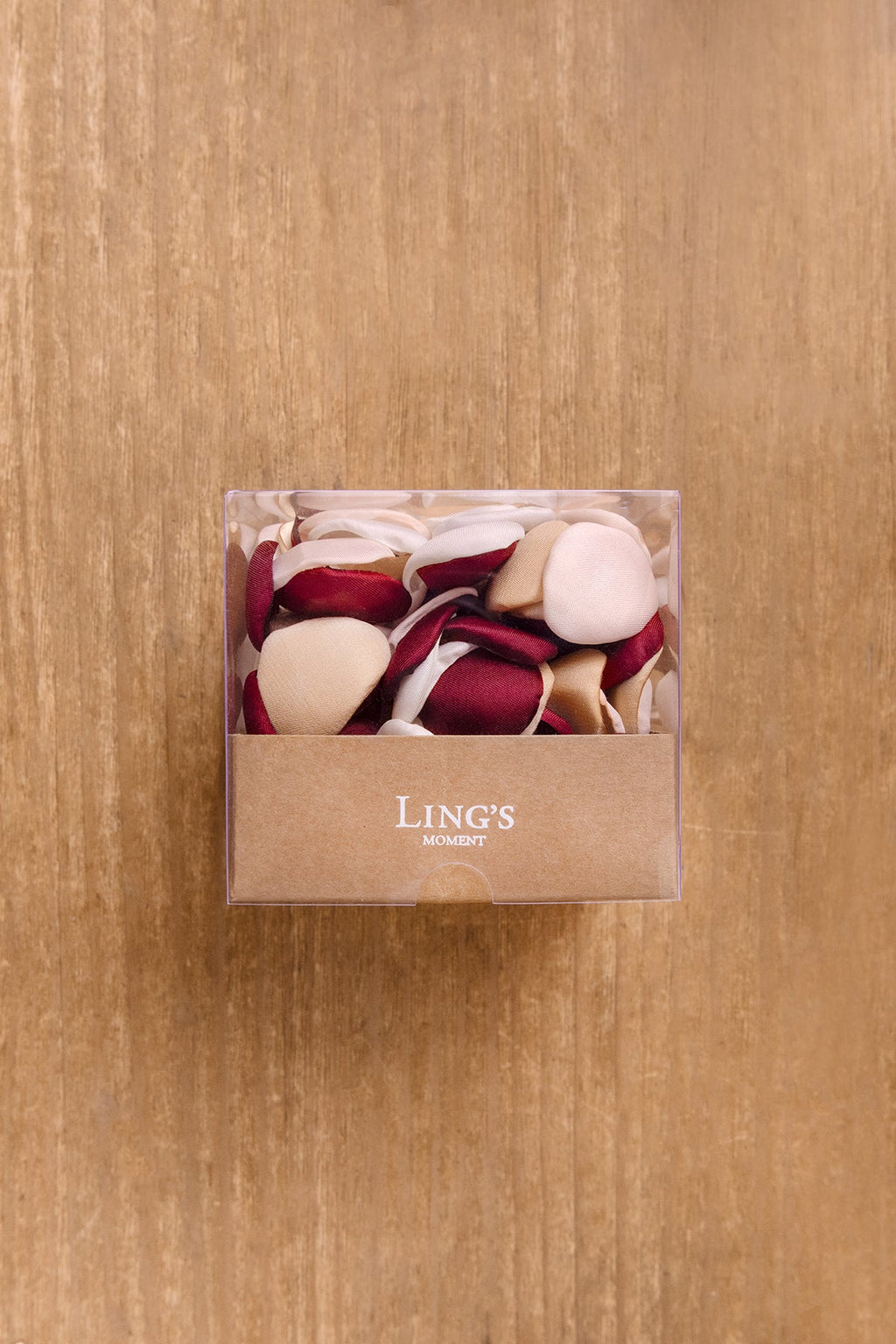 Silk Rose Petals in Glamour Burgundy