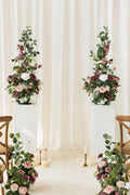 Altar Decor Free-Standing Flowers in Dusty Rose & Mauve | Clearance