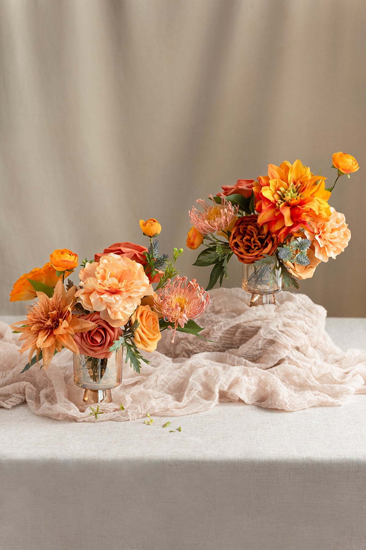 DIY Kits For Centerpieces in Orange Colors