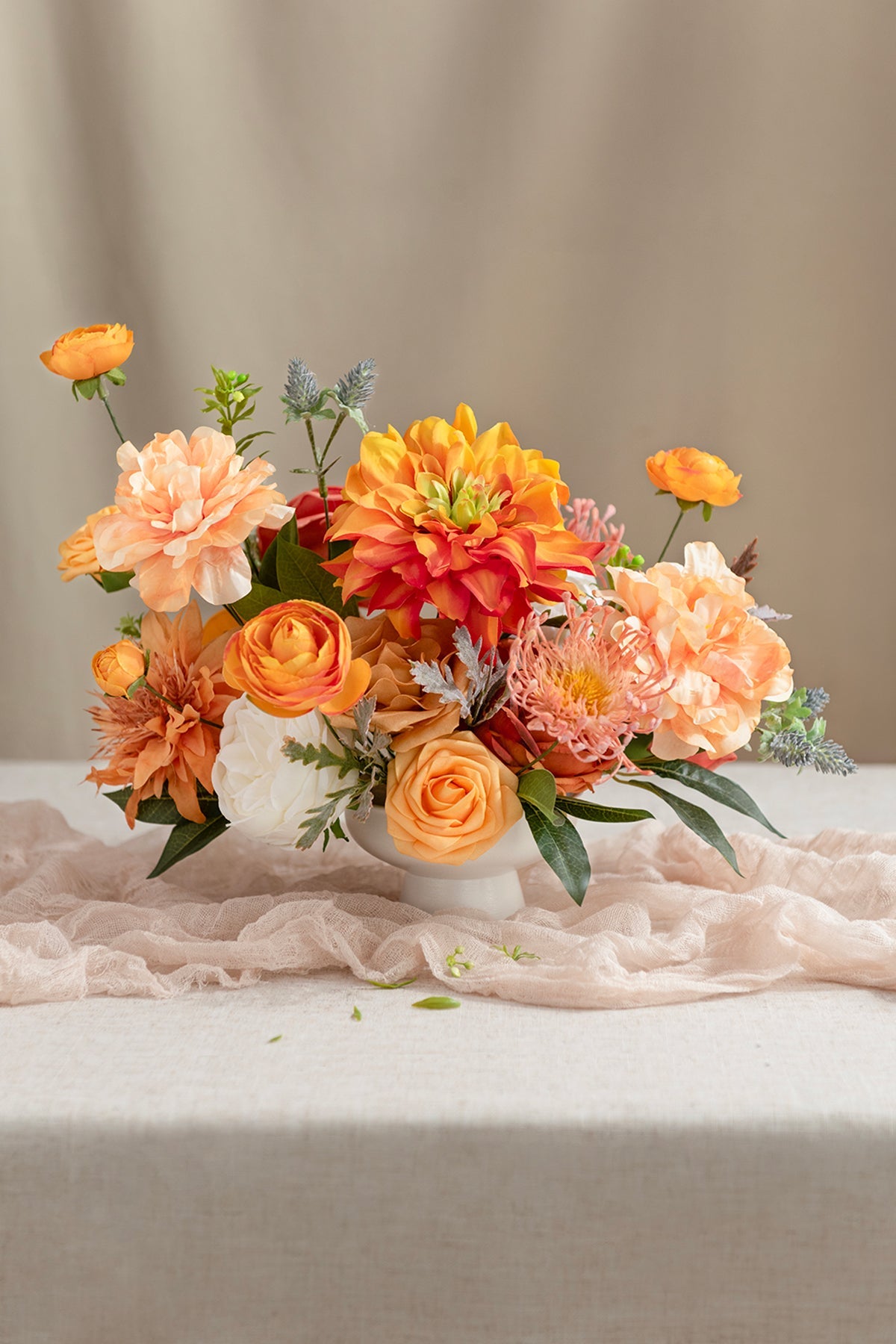 DIY Kits For Centerpieces in Orange Colors