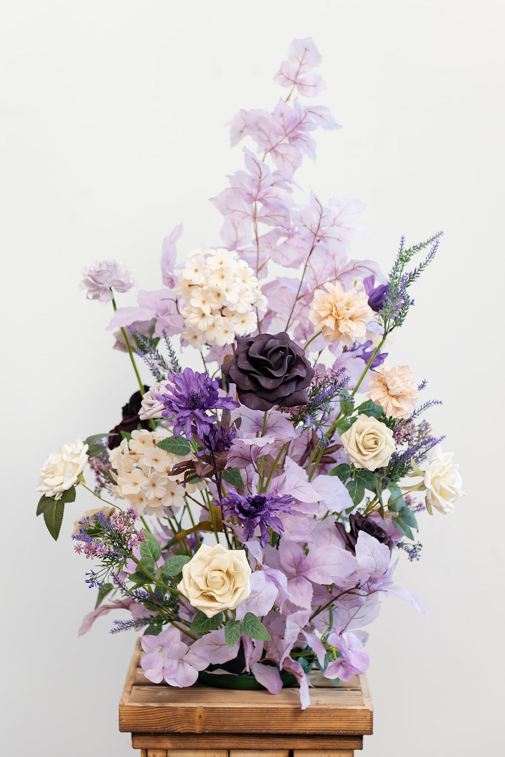 Altar Decor Free-Standing Flowers in French Lavender & Plum