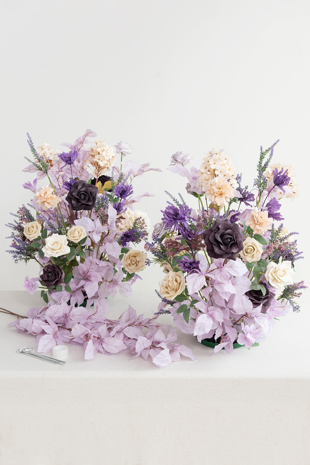Altar Decor Free-Standing Flowers in French Lavender & Plum