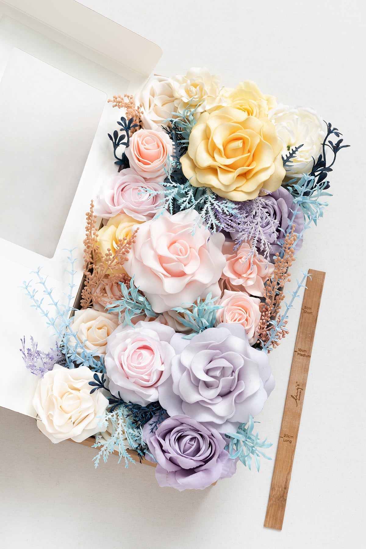 DIY Designer Flower Boxes in Dusty Blue & Navy
