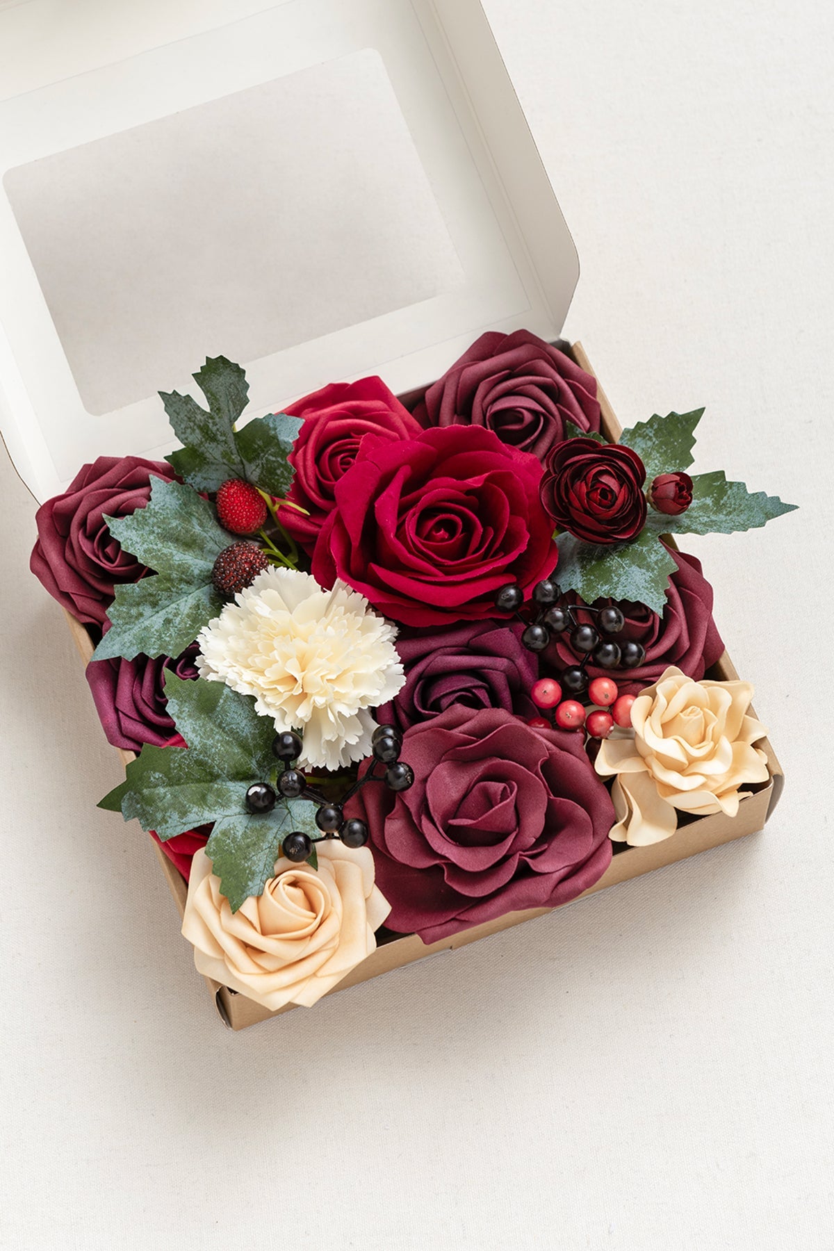 Sample Box in Bordeaux Red & Wine