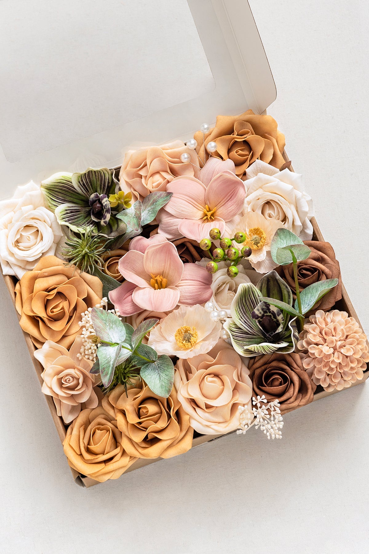 Brown & Beige Designer Flower Boxes