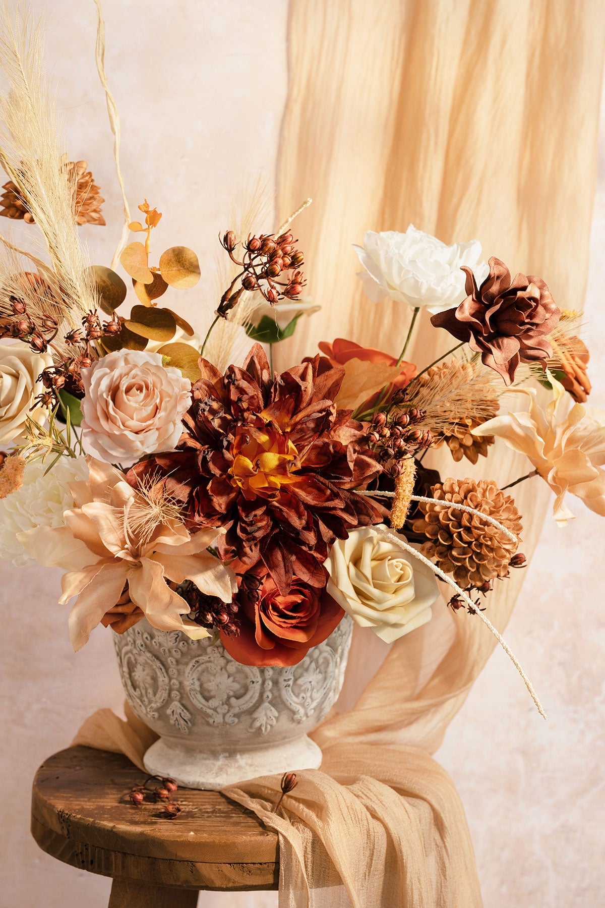 Brown & Beige Designer Flower Boxes