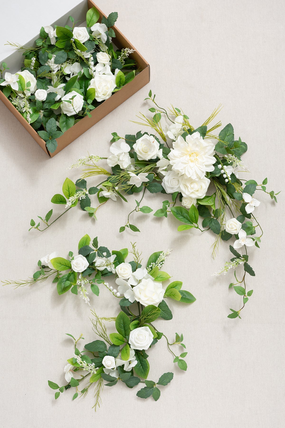 6ft Flower Garland in May Lily & Olive