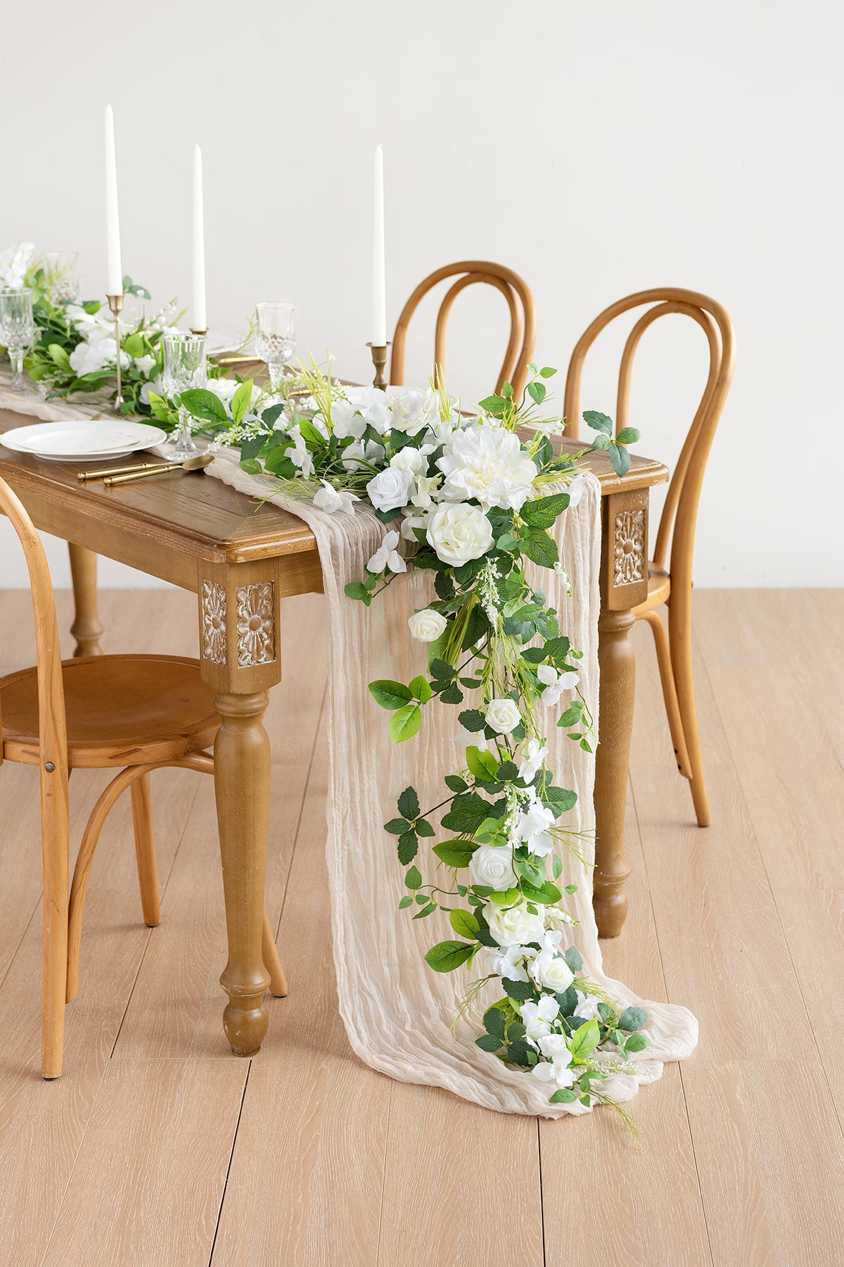 6ft Flower Garland in May Lily & Olive