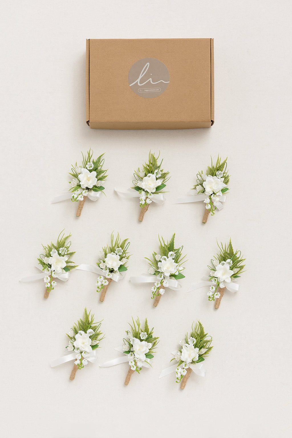 Boutonnieres for Guests in May Lily & Olive