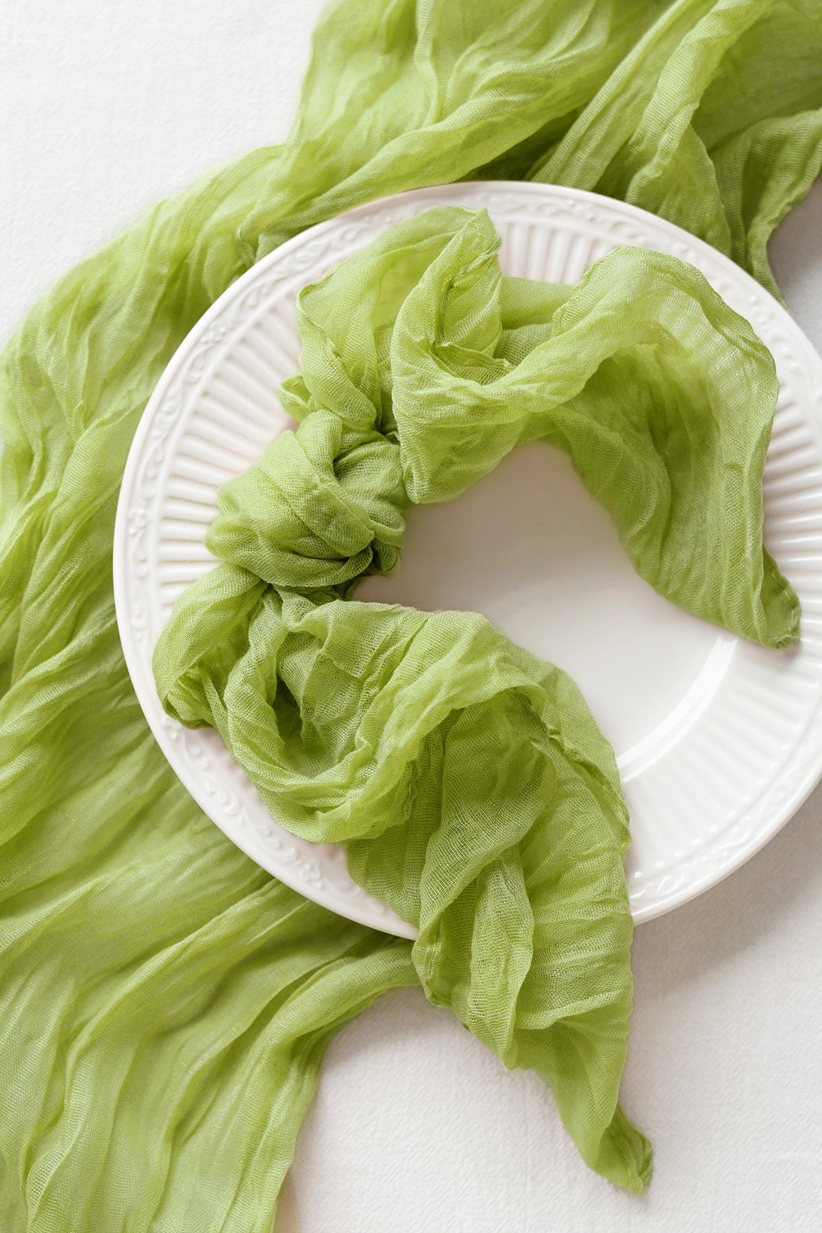 Cheesecloth Napkins in Celery