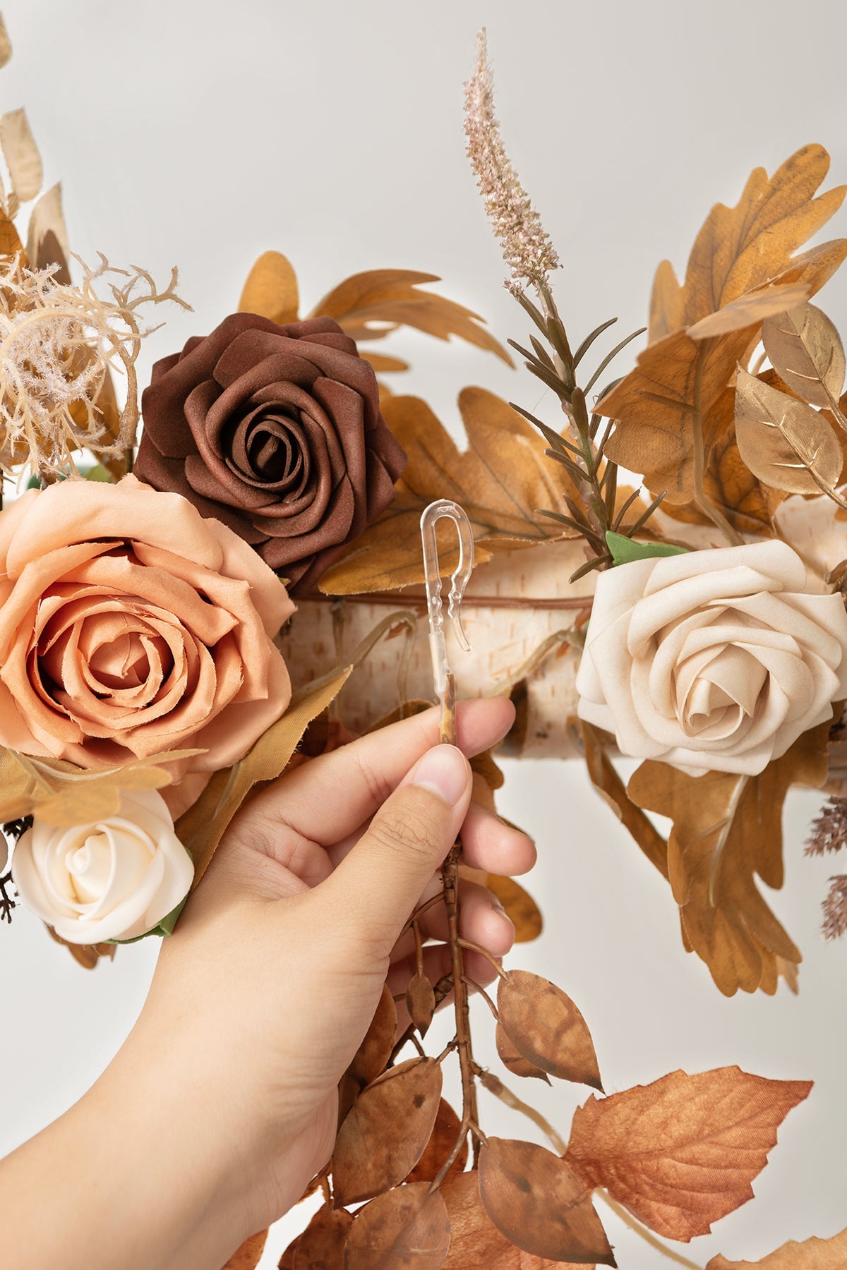 6.5ft Flower Garland in Rust & Sepia