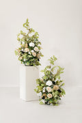 Altar Decor Free-Standing Flowers in Emerald & Tawny Beige